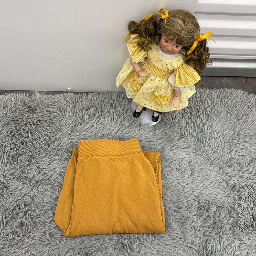 Workshop Republic Clothing Golden Yellow Apparel Stretch Pants Joggers Legging M